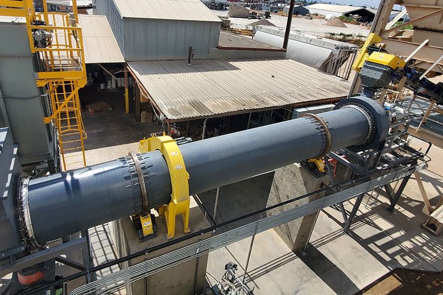 rotary dryer minerals processing system